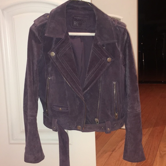 Blank NYC Jackets & Blazers - Blank NYC purple haze suede moto jacket